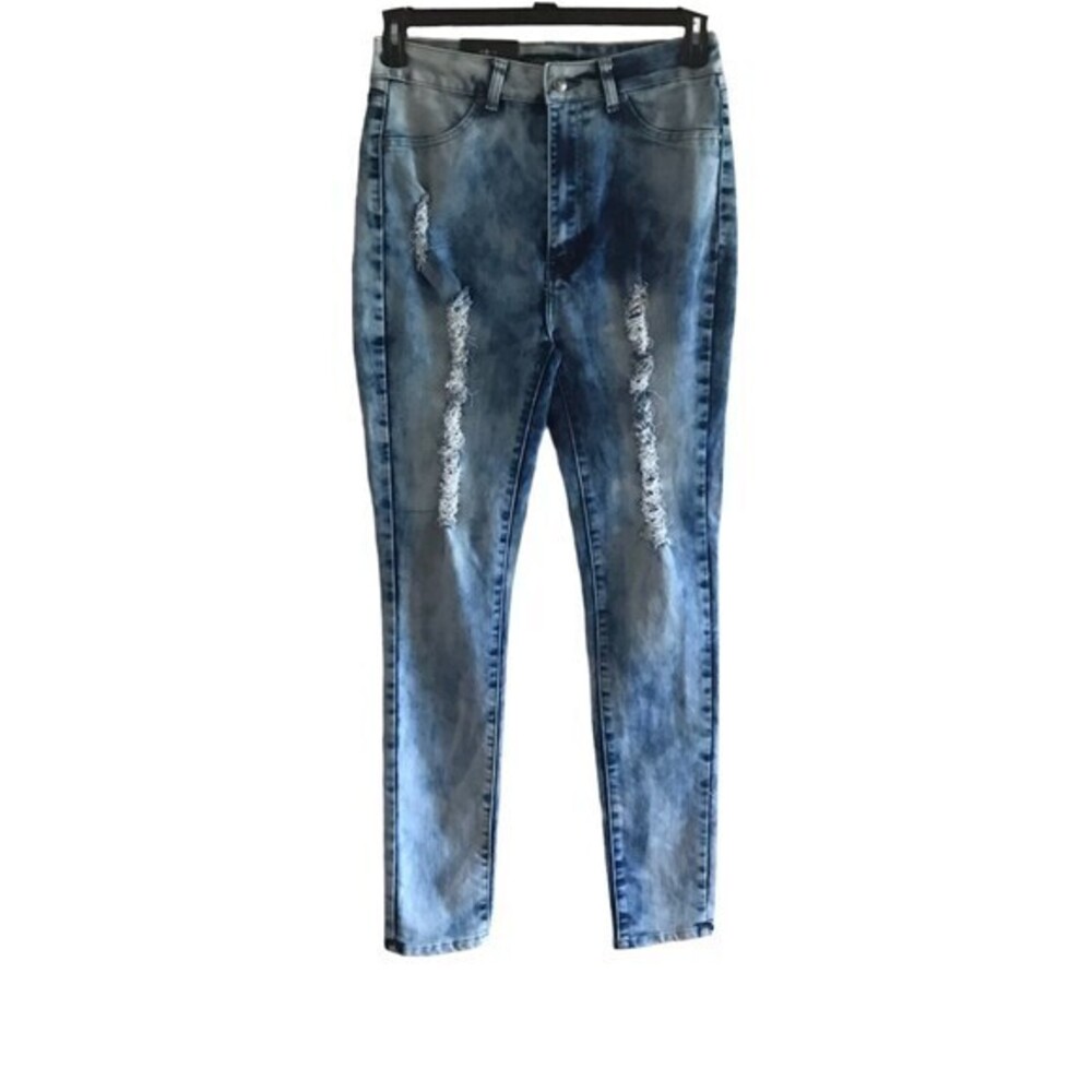 NWT Pasion‎ USA Denim Edition Distressed Skinny Ankle Jeans Size 13